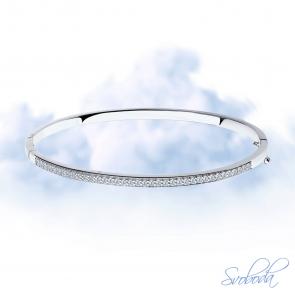 Серебряный браслет SOKOLOV с фианитом 94050223-91 фото