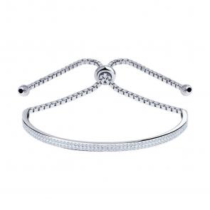 Серебряный браслет SOKOLOV с фианитом 94050313-91 фото