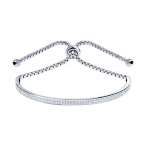 Серебряный браслет SOKOLOV с фианитом 94050313 фото