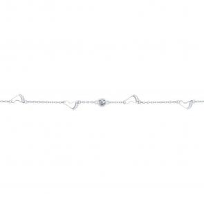 Серебряный браслет SOKOLOV с фианитом 94050351 фото