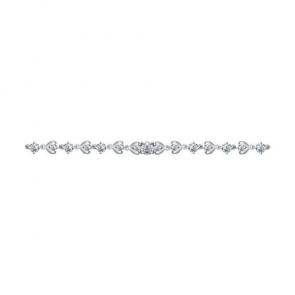 Серебряный браслет SOKOLOV с фианитом 94050356 фото