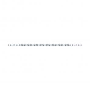 Серебряный браслет SOKOLOV с фианитом 94050385 фото