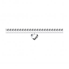 Серебряный браслет SOKOLOV с фианитом и эмалью 94050410-91 фото