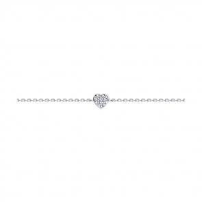 Серебряный браслет SOKOLOV с фианитом 94050454 фото