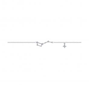 Серебряный браслет SOKOLOV с фианитом 94050548 фото