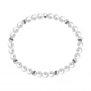 Серебряный браслет SOKOLOV с жемчугом Swarovski 94050599 фото