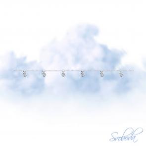 Серебряный браслет SOKOLOV с фианитом 94050620 фото