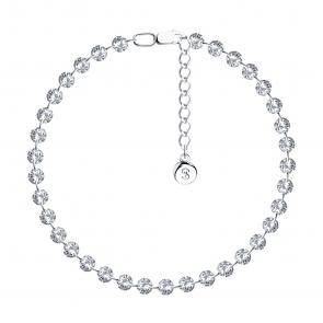 Серебряный браслет SOKOLOV с фианитом 94050621 фото