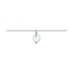 Серебряный браслет SOKOLOV с кристаллом Swarovski 94050681 фото