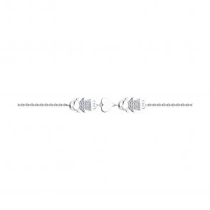 Серебряный браслет SOKOLOV с фианитом 94050753 фото