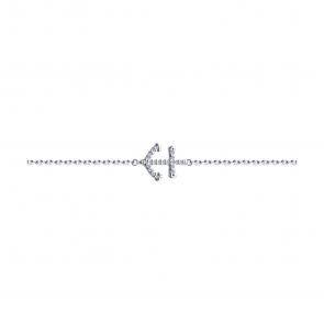 Серебряный браслет SOKOLOV с фианитом 94050948 фото