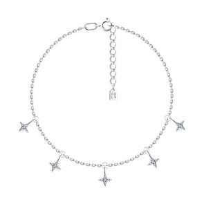 Серебряный браслет SOKOLOV с фианитом 94050965-91 фото