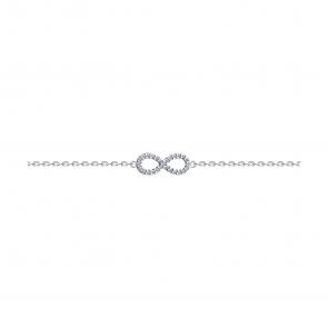 Серебряный браслет SOKOLOV с фианитом 94050967-91 фото