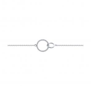 Серебряный браслет SOKOLOV с фианитом 94050976-91 фото