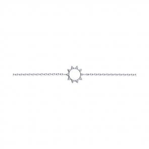 Серебряный браслет SOKOLOV с фианитом 94050999 фото