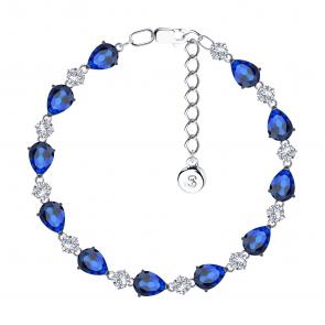 Серебряный браслет SOKOLOV с фианитом 94051001 фото