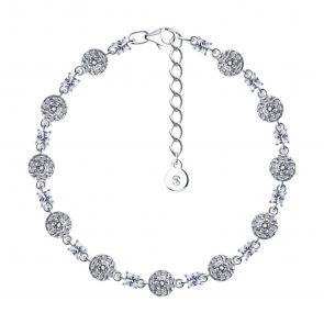 Серебряный браслет SOKOLOV с фианитом 94051026 фото