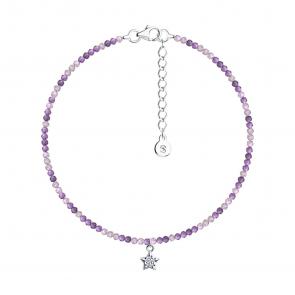 Серебряный браслет SOKOLOV с фианитом 94051028-91 фото