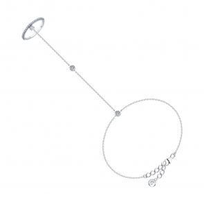 Серебряный браслет SOKOLOV с фианитом 94051042-91 фото