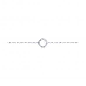 Серебряный браслет SOKOLOV с фианитом 94051050-91 фото