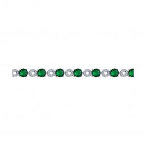 Серебряный браслет SOKOLOV с фианитом 94051059-91 фото