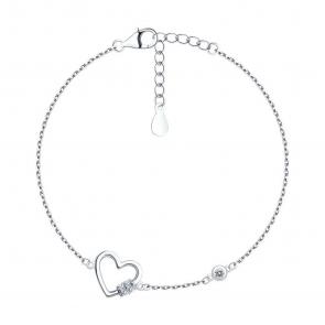 Серебряный браслет SOKOLOV с фианитом 94051099-91 фото