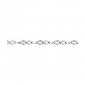 Серебряный браслет SOKOLOV с фианитом 94051144-91 фото