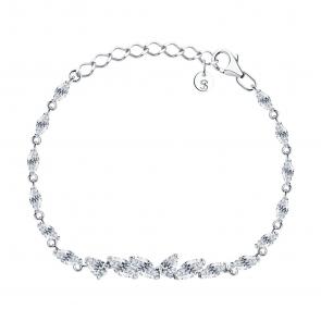 Серебряный браслет SOKOLOV с фианитом 94051194 фото