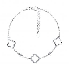 Серебряный браслет SOKOLOV с фианитом 94051200-91 фото