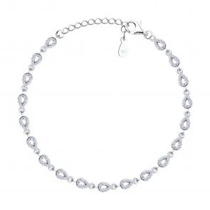 Серебряный браслет SOKOLOV с фианитом 94051207-91 фото