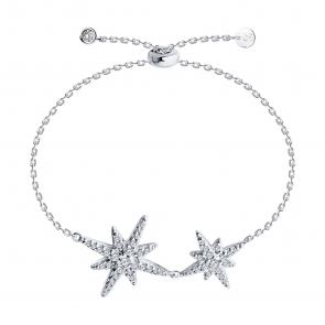 Серебряный браслет SOKOLOV с фианитом 94051236 фото