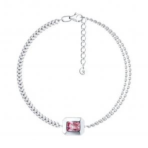 Серебряный браслет SOKOLOV с фианитом 94051280 фото