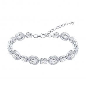 Серебряный браслет SOKOLOV с фианитом 94051620 фото