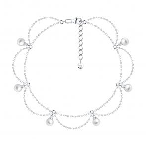 Серебряный браслет SOKOLOV с жемчугом 94051631 фото