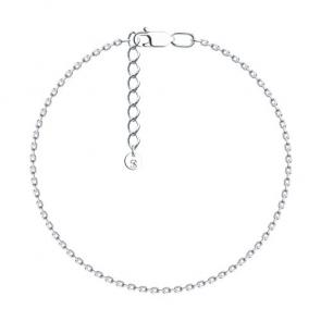 Серебряный браслет на ногу SOKOLOV 94054720 фото