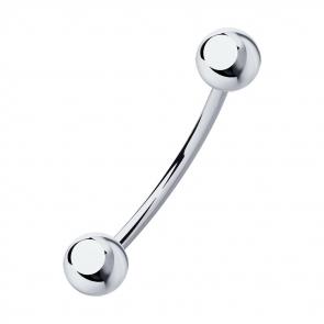 Серебряный пирсинг в бровь SOKOLOV 94060022 фото