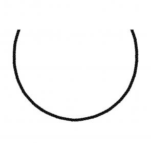 Текстильный шнурок с замком из серебра SOKOLOV 94070147-91 фото