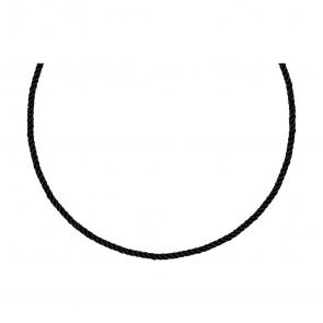 Текстильный шнурок с замком из серебра SOKOLOV 94070147 фото