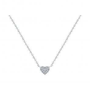 Серебряное колье SOKOLOV с фианитом 94070167-91 фото