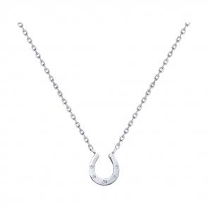 Серебряное колье SOKOLOV с фианитом 94070189 фото