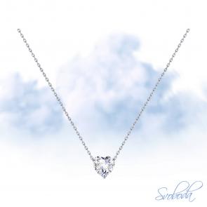 Серебряное колье SOKOLOV с фианитом 94070215-91 фото