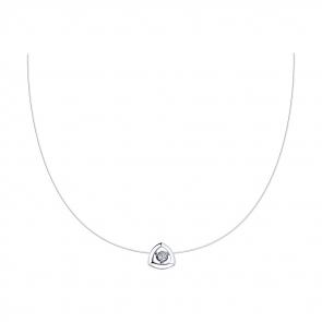 Колье на леске КЮЗ Del'ta с фианитом 94070274 фото