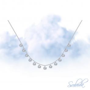 Серебряное колье SOKOLOV с фианитом 94070349-91 фото