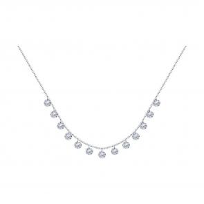 Серебряное колье SOKOLOV с фианитом 94070349 фото
