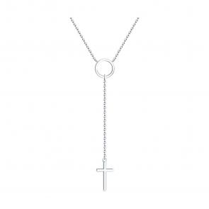 Серебряное колье Крест SOKOLOV 94070443 фото