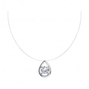 Колье на леске SOKOLOV с фианитом 94070646-91 фото