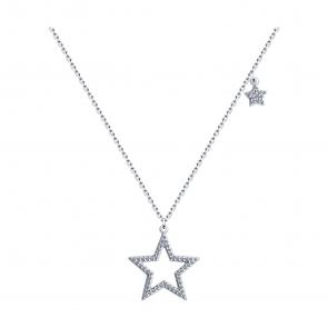 Серебряное колье SOKOLOV с фианитом 94070650 фото