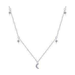 : Колье из серебра с фианитами 94070668-91 фото