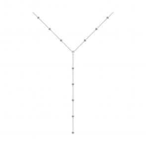 Серебряное колье SOKOLOV с фианитом 94070670-91 фото