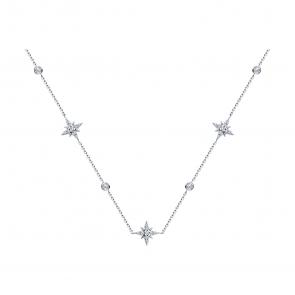 Серебряное колье SOKOLOV с фианитом 94070686-91 фото